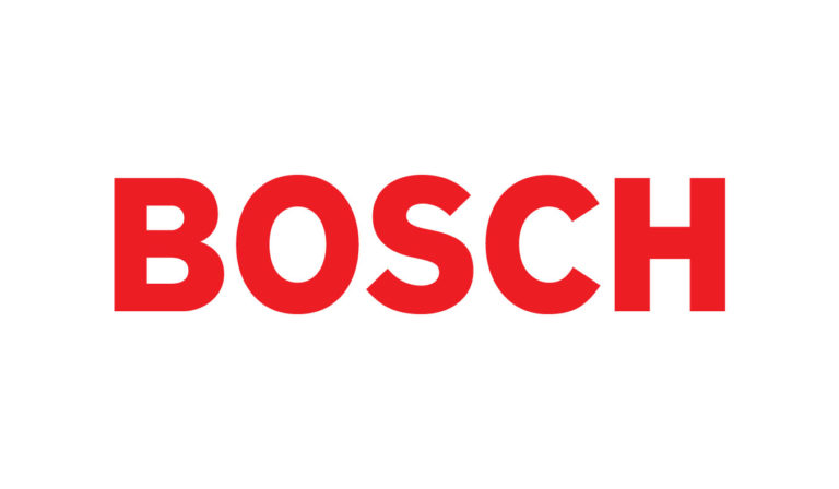 BOSCH logo uz balta fona